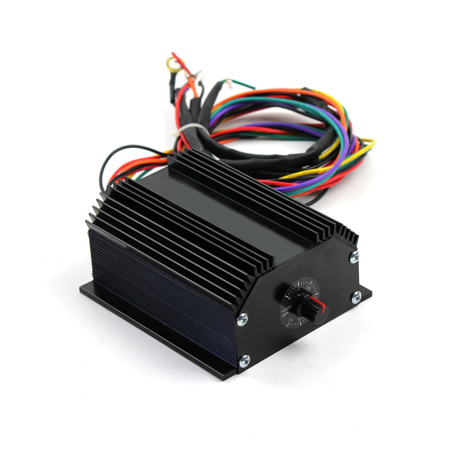 Speedmaster® PCE380.1015 Multiple Spark CDI Ignition Box w/ Rev Lim Black Finned Top (No Chips Needed)