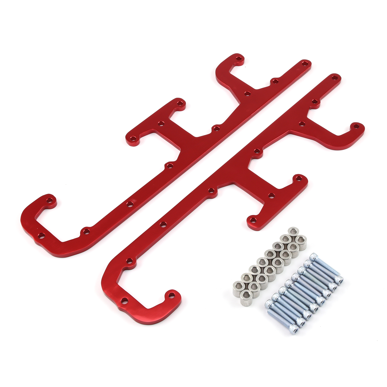 Speedmaster® PCE381.1004 LS Series Red Billet Aluminum Coil Pack Bracket Kit with Hardware