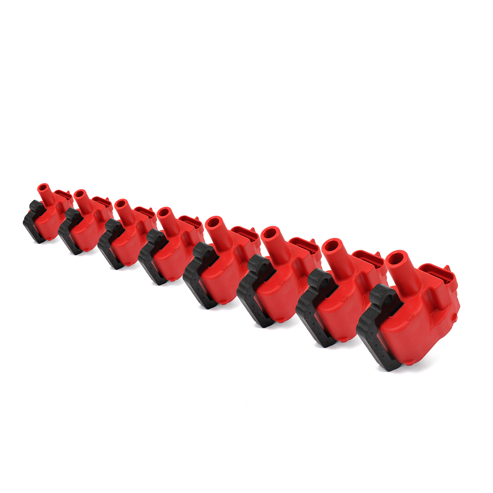 Speedmaster® PCE382.1024.02 Chevy Gm LS1 LS6 12V High Output E-Poxy Ignition Coil Red [Round D580] 8pcs