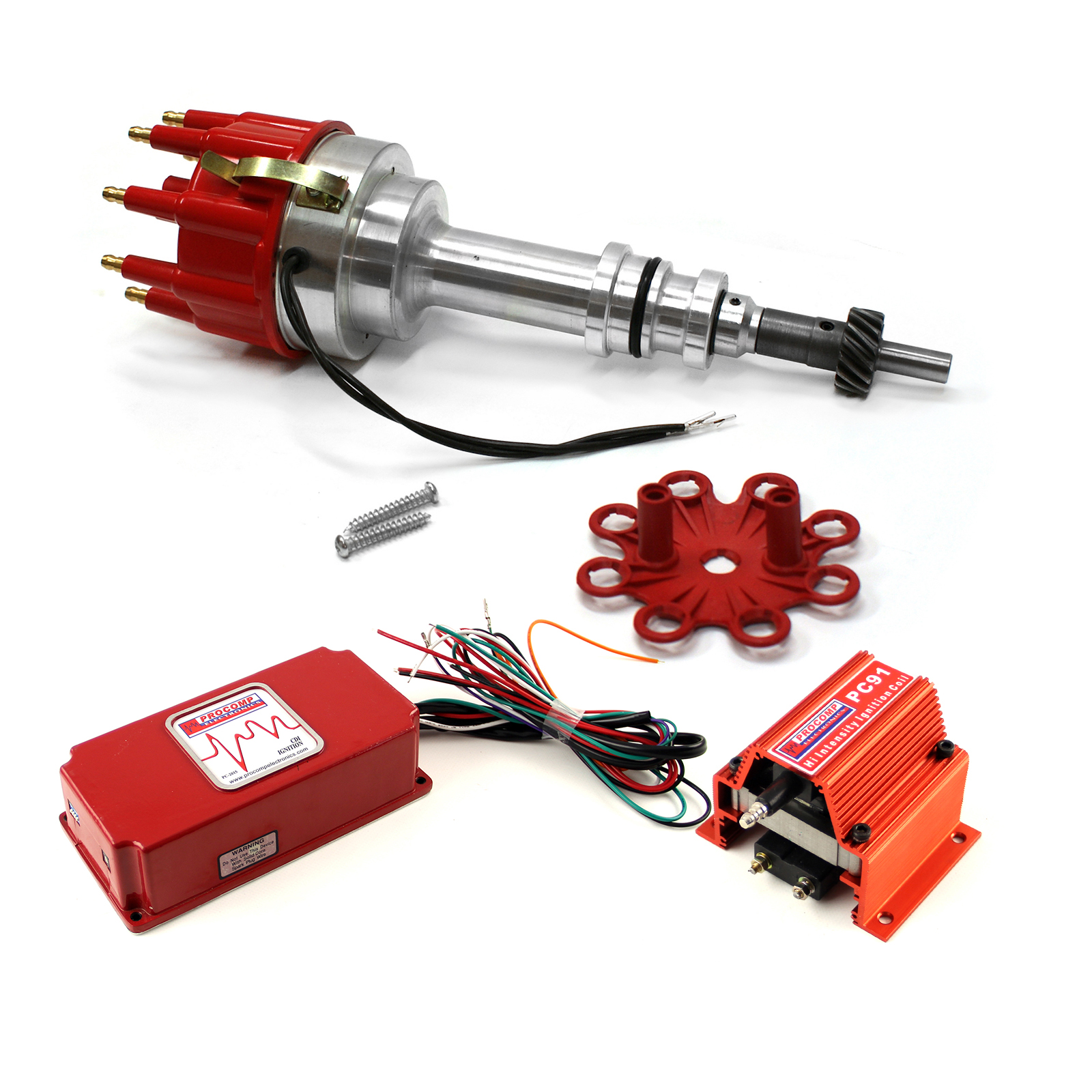 Speedmaster® PCE385.1012 Ford 351C Cleveland Early 460 Pro Billet Distributor 6AL CDI Ignition & Coil Kit