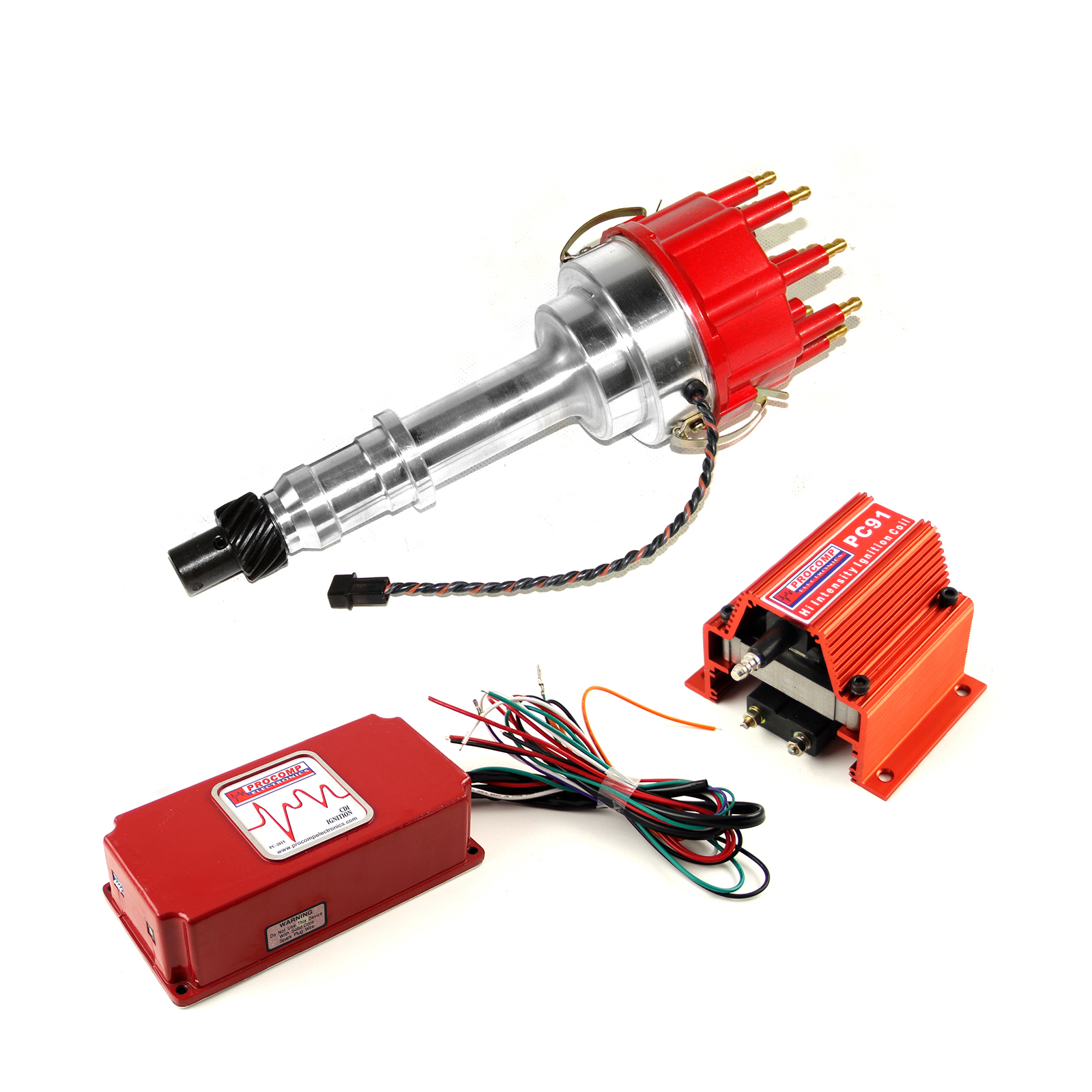 Speedmaster® PCE385.1017 Pontiac 326 400 455 Pro Billet Distributor 6AL CDI Ignition & Coil Kit