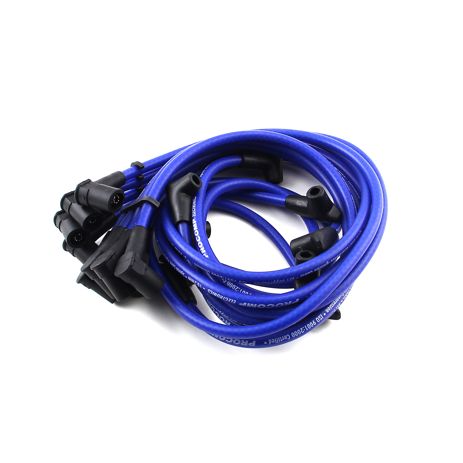 Speedmaster® PCE390.1003.02 Universal 90 Deg to 90 Deg Over Covers Female Blue Spark Plug Wires Suits Chevy