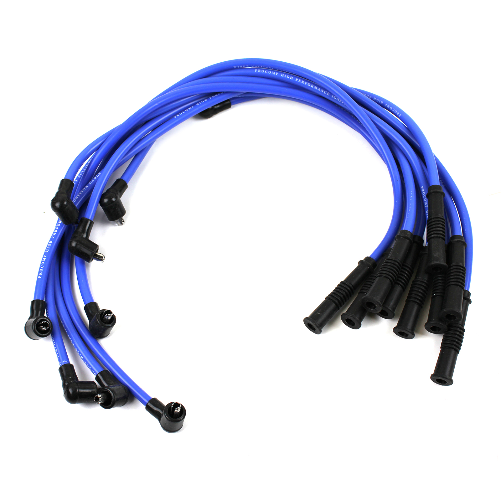 Speedmaster® PCE390.1021.02 Universal 90 Deg to Straight - Female - Blue Spark Plug Wires (Suits Ford)