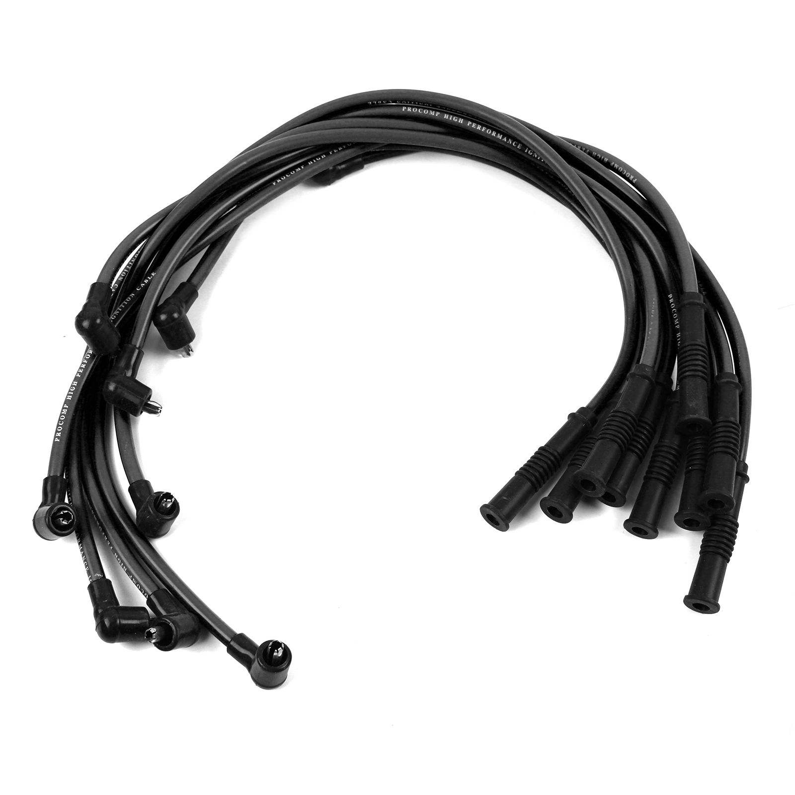 Speedmaster® PCE390.1021.01 Universal 90 Deg to Straight - Female - Black Spark Plug Wires (Suits Ford)