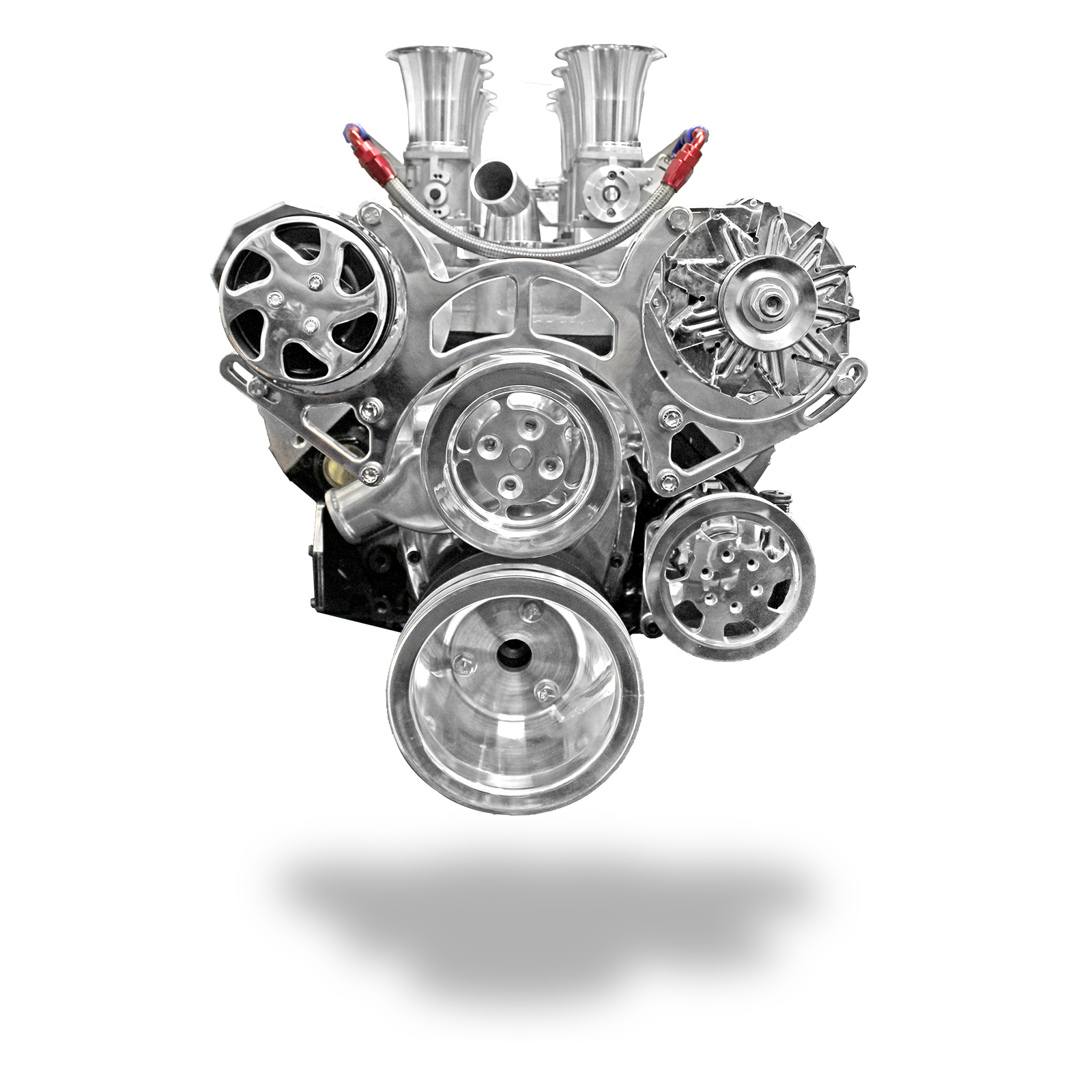 Chrome Pulleys For 350 Chevy