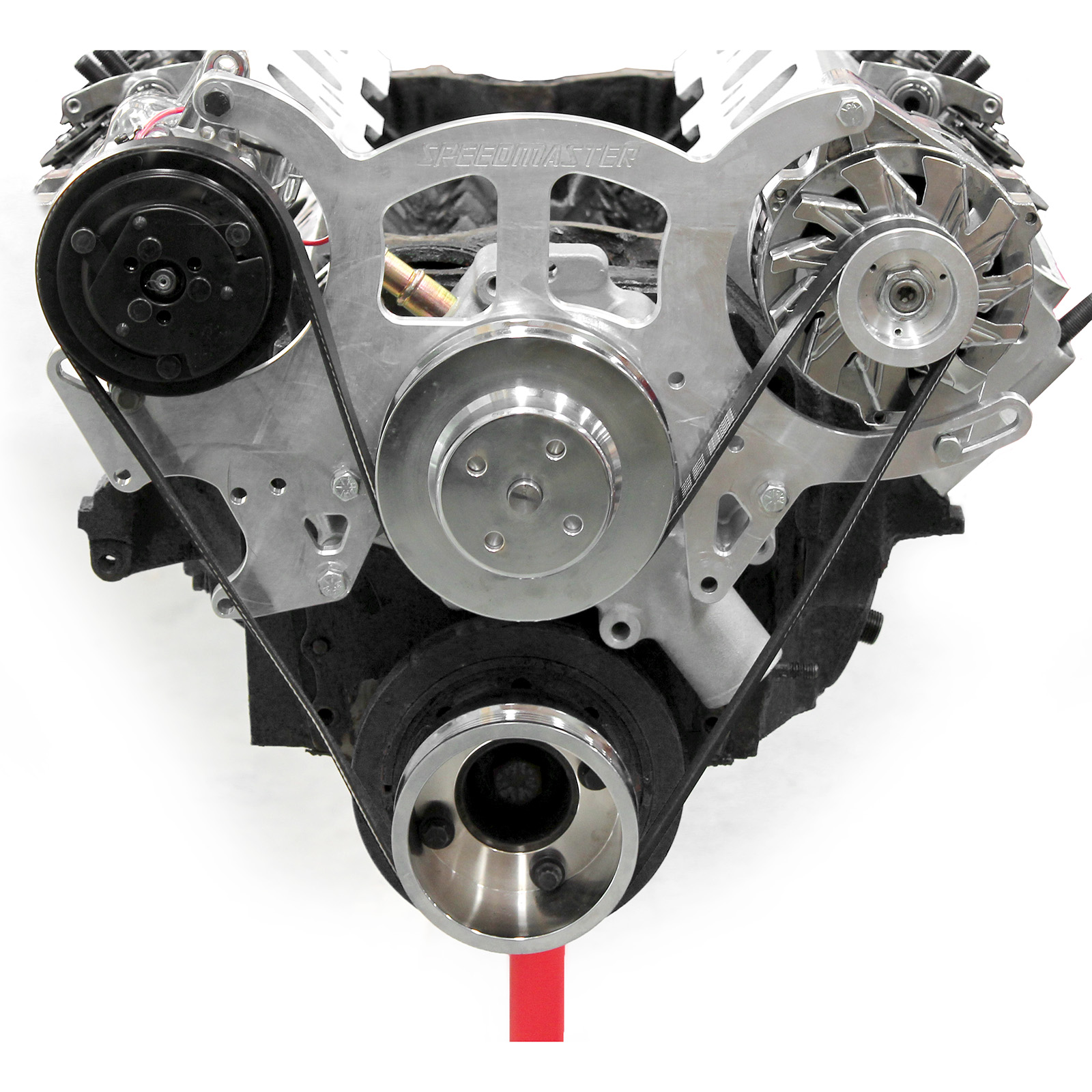Speedmaster® PCE415.1047 Ford SB 289 302 351w Billet Aluminum Serpentine Pulley & Components Kit