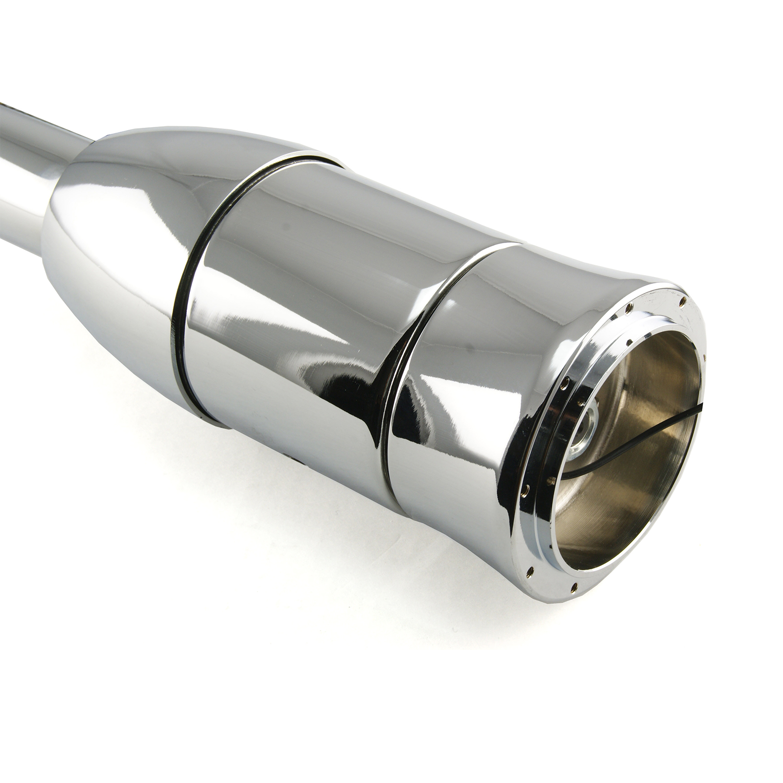 Speedmaster® PCE423.1002 32" Floor Shift Tilt Steering Chrome Column With Steering Wheel Adapter