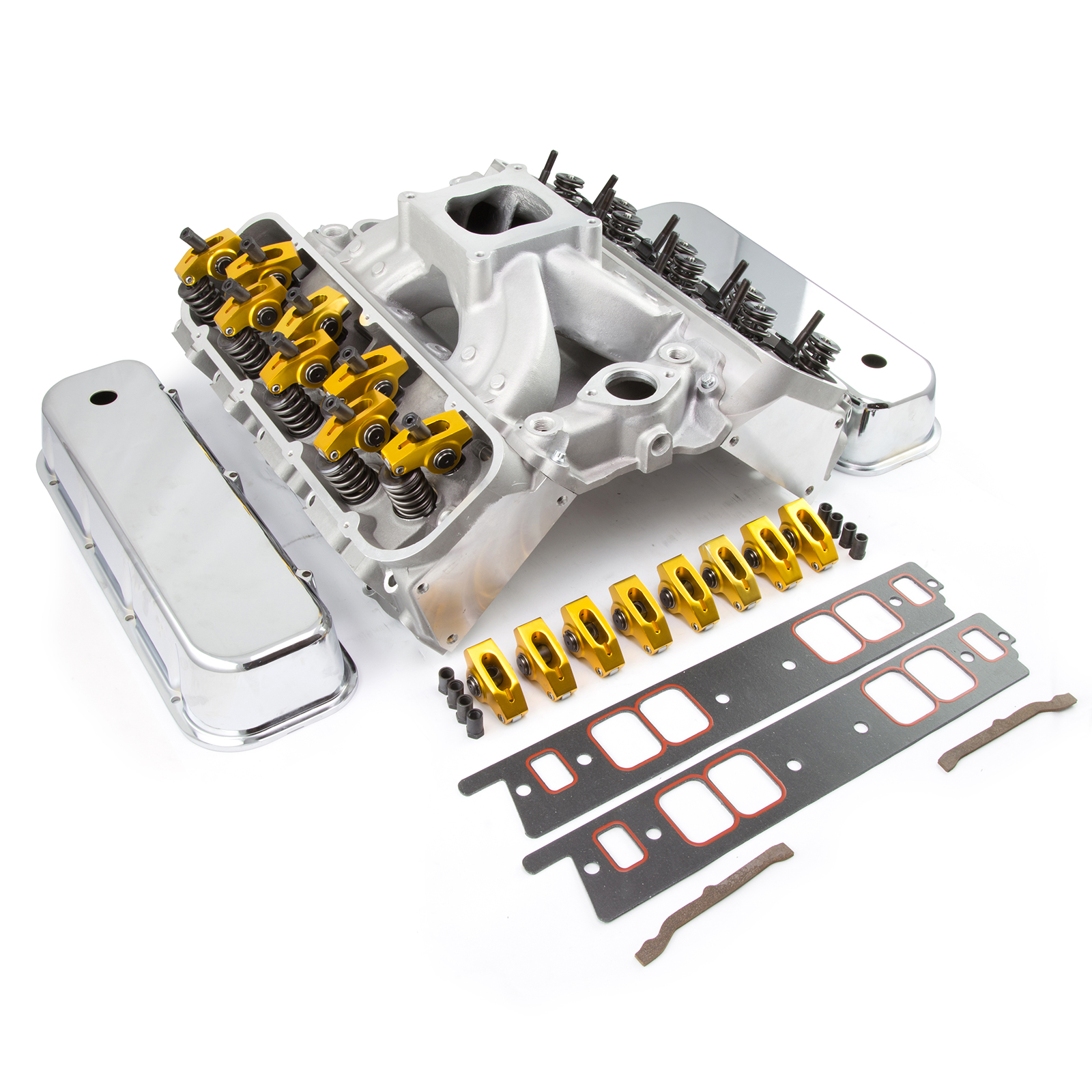Speedmaster® PCE435.1017 Chevy BBC 454 Solid FT Cylinder Head Top End Engine Combo Kit
