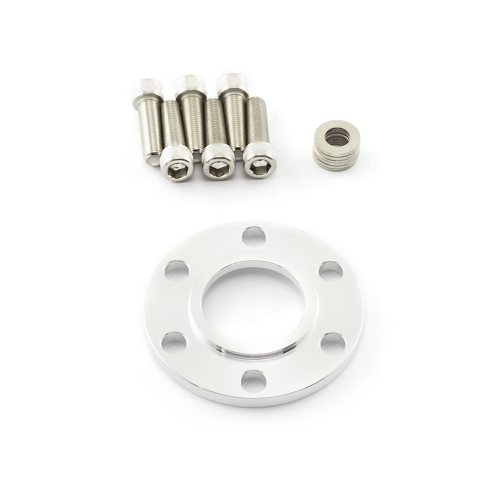 Supercharger Snout / Crank Pulley Spacer w/ Hardware Billet Aluminum .250" Thick