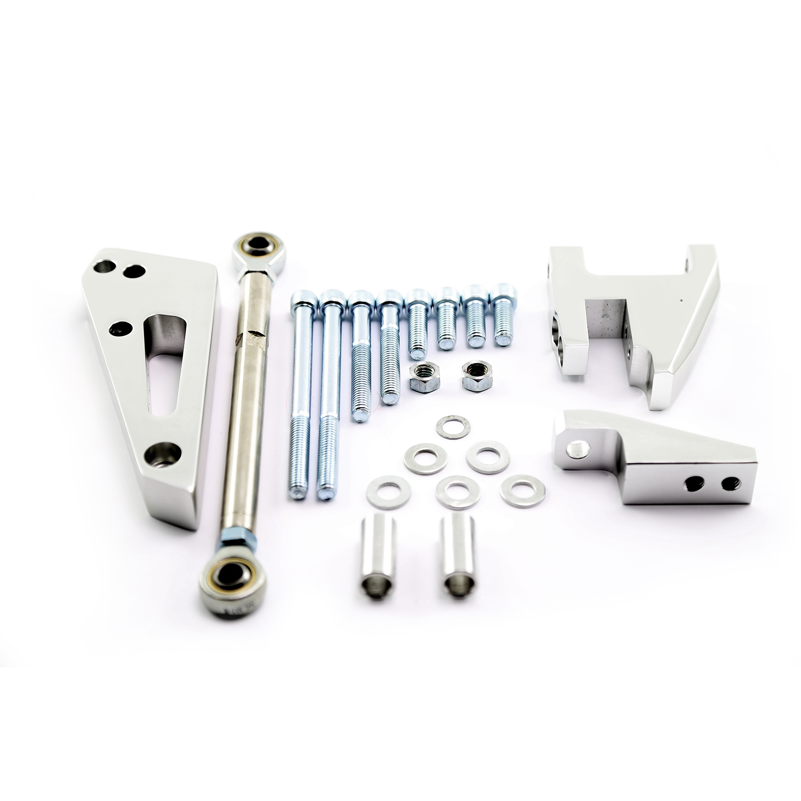 Chevy SBC 350 Short Water Pump Swp Air Conditioning Bracket Kit Polished
