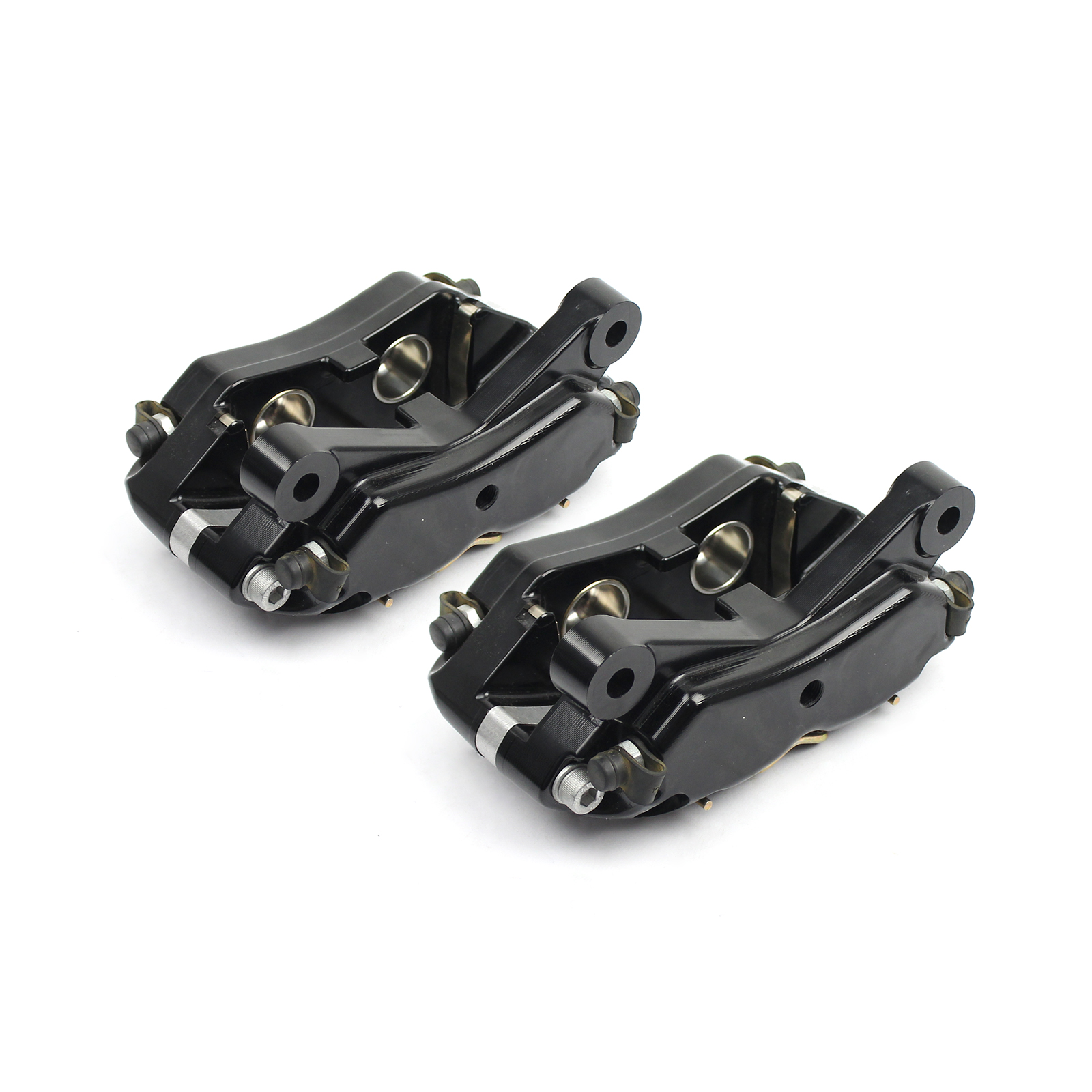 Speedmaster® PCE521.1010 Universal Rear 4 Piston Billet Aluminum Caliper Black Anodized 1/8" Npt