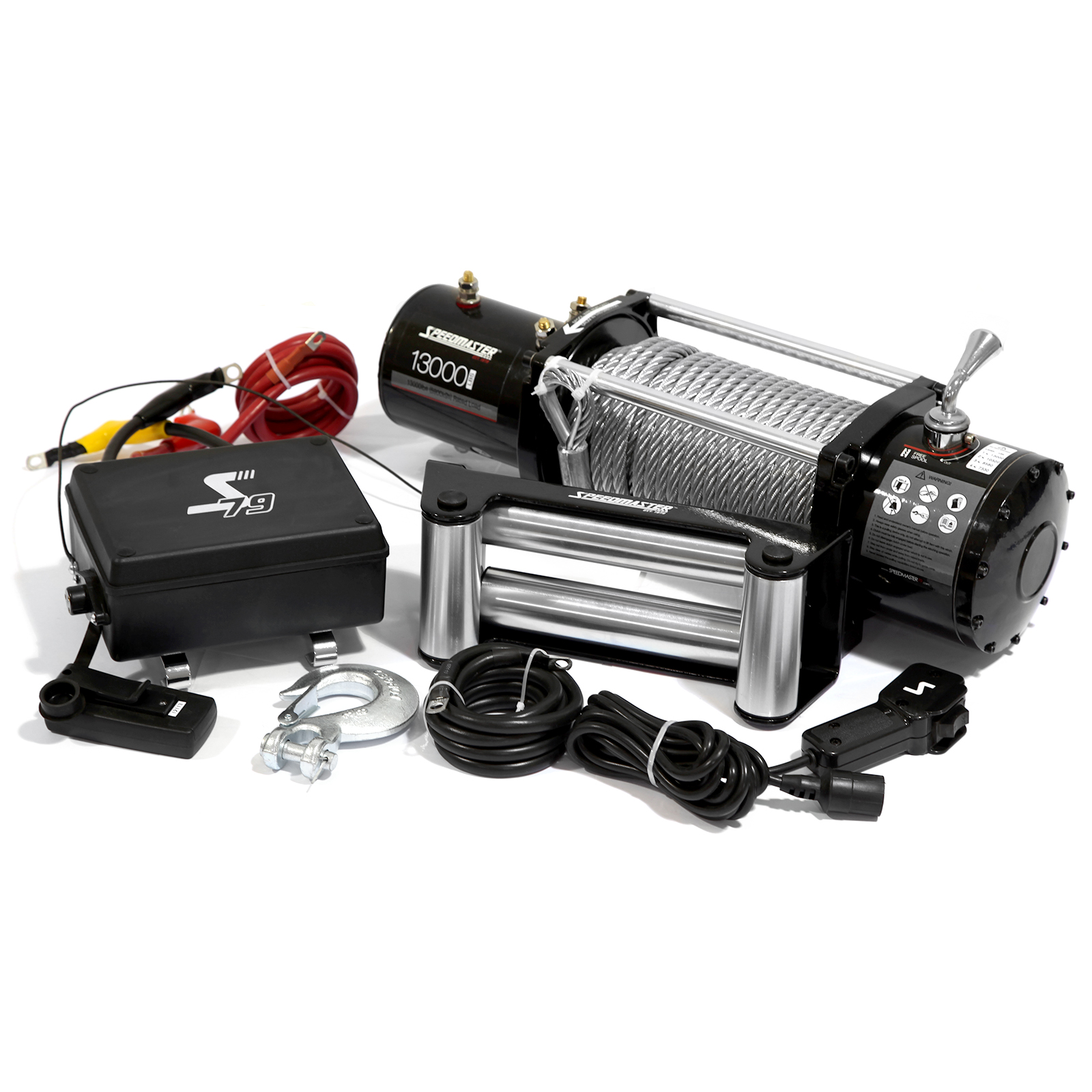 Speedmaster® PCE553.1005 13000lbs / 5900kgs 12V Electric 4wd Winch Kit w/ Wireless Remote Control