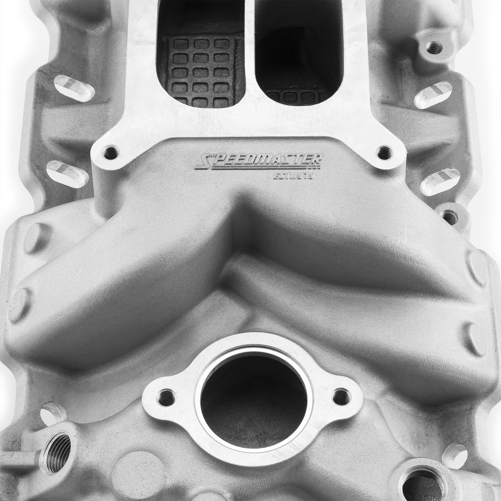 Speedmaster® 1-147-031 Chevy SBC 350 MidRise Aluminum Intake Manifold [Satin]