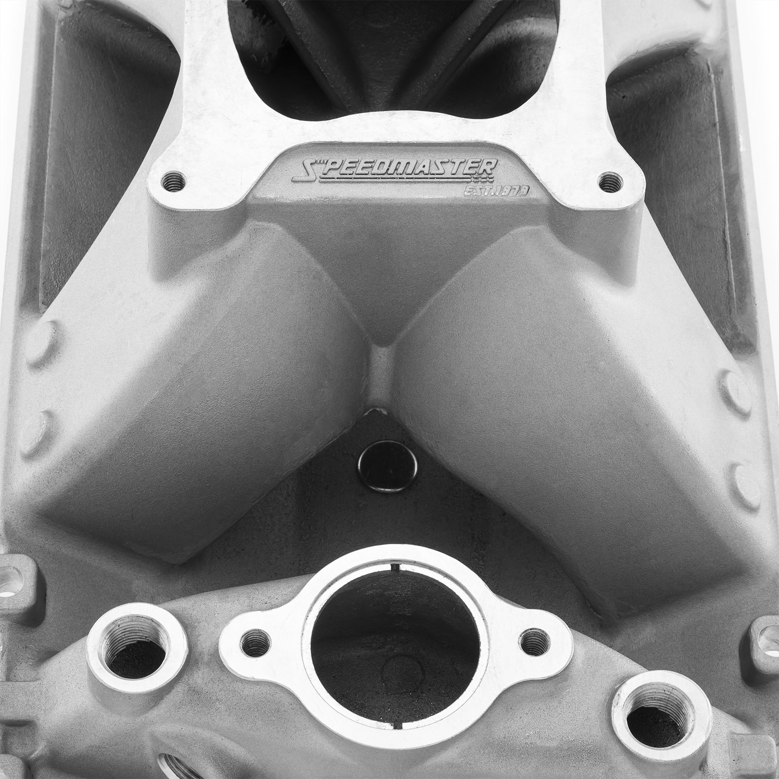 Speedmaster® 1-147-034 Chevy SBC 350 Vortec HiRise Aluminum Intake Manifold [Satin]