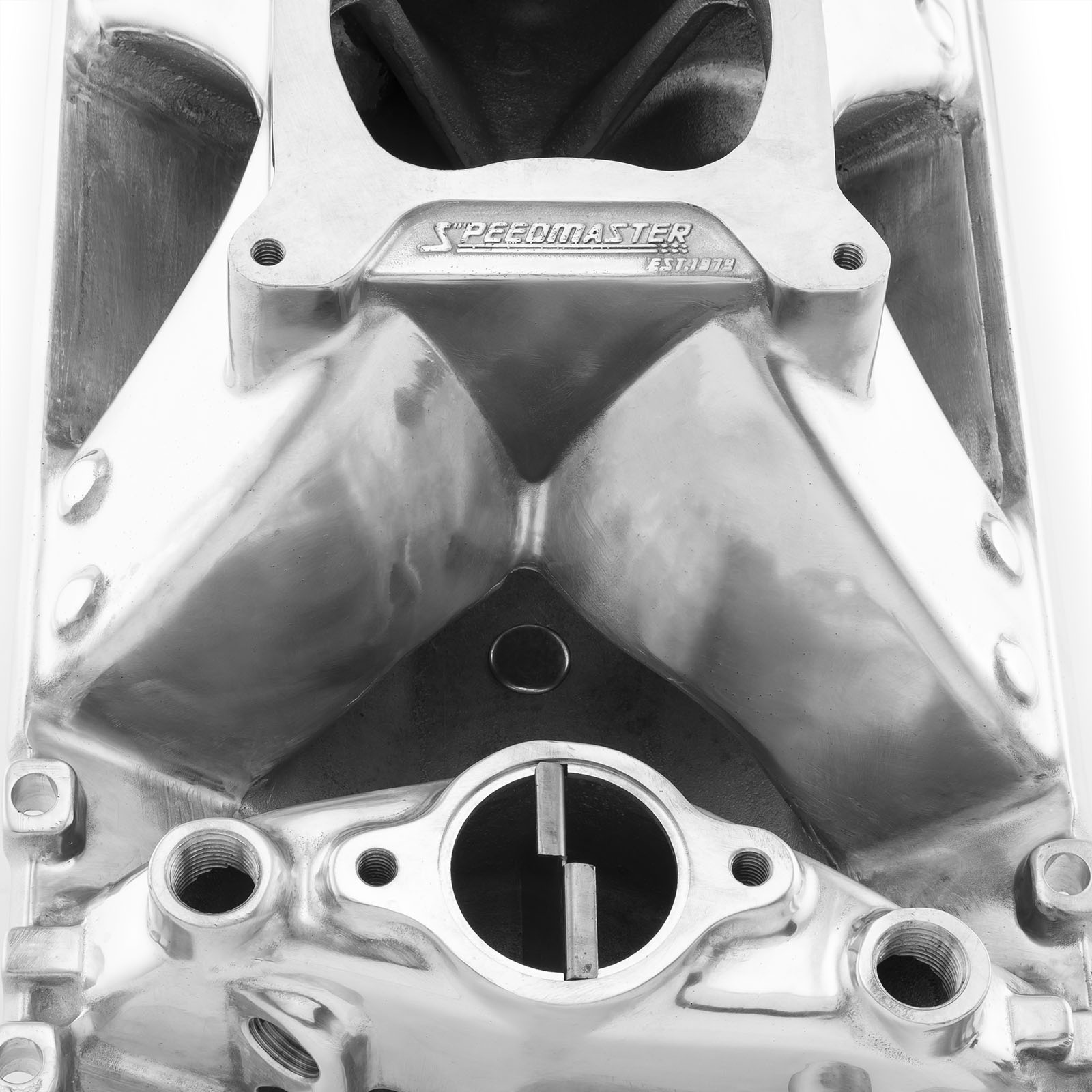 Speedmaster® 1-147-035 Chevy SBC 350 Vortec HiRise Aluminum Intake Manifold [Polished]