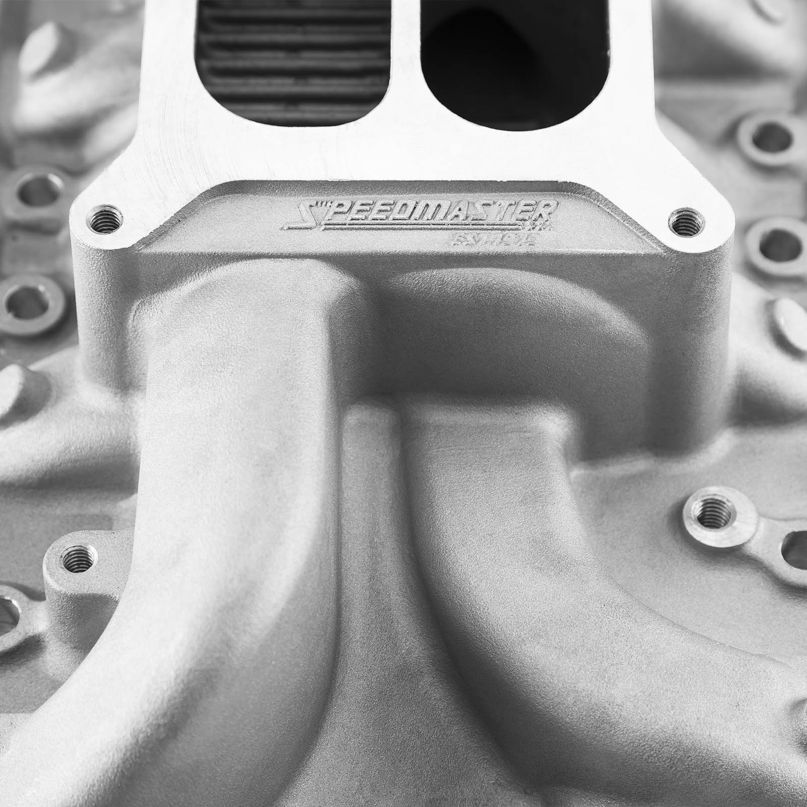 Speedmaster® 1-147-043 Ford SB 260 289 302 Windsor LowRise Aluminum Intake Manifold [Satin]