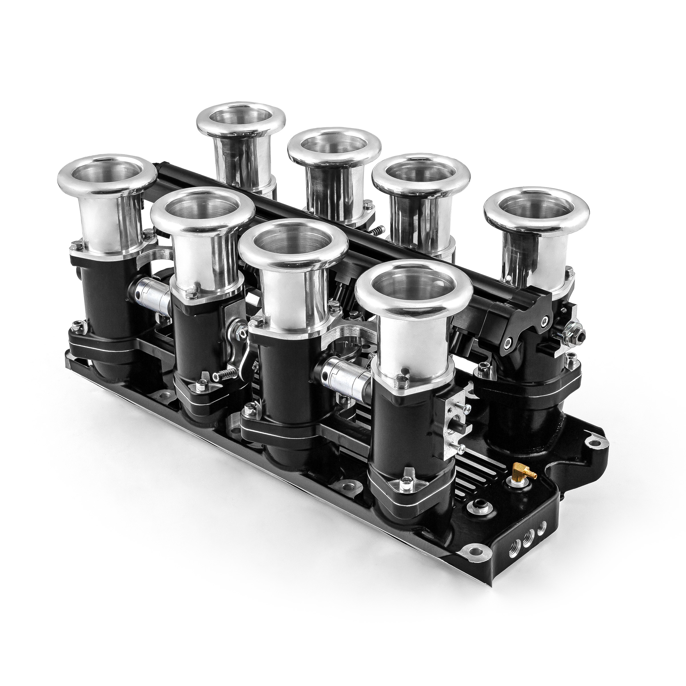 Speedmaster® 1-135-012-02 Ford SB 260 289 302W Downdraft + FiTech Ultra EFI Fuel Injection System [Black]