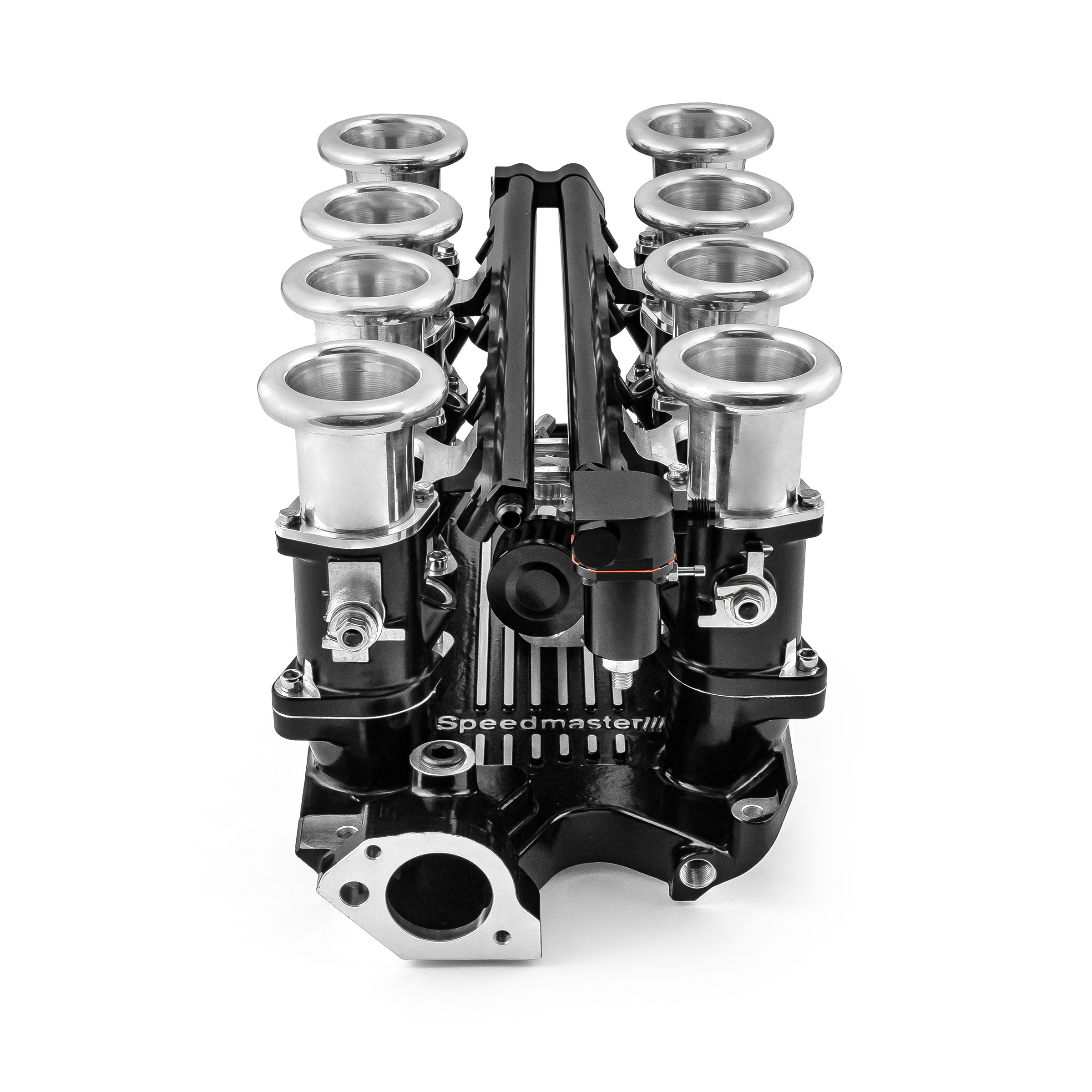 Speedmaster® 1-135-012-02 Ford SB 260 289 302W Downdraft + FiTech Ultra EFI Fuel Injection System [Black]