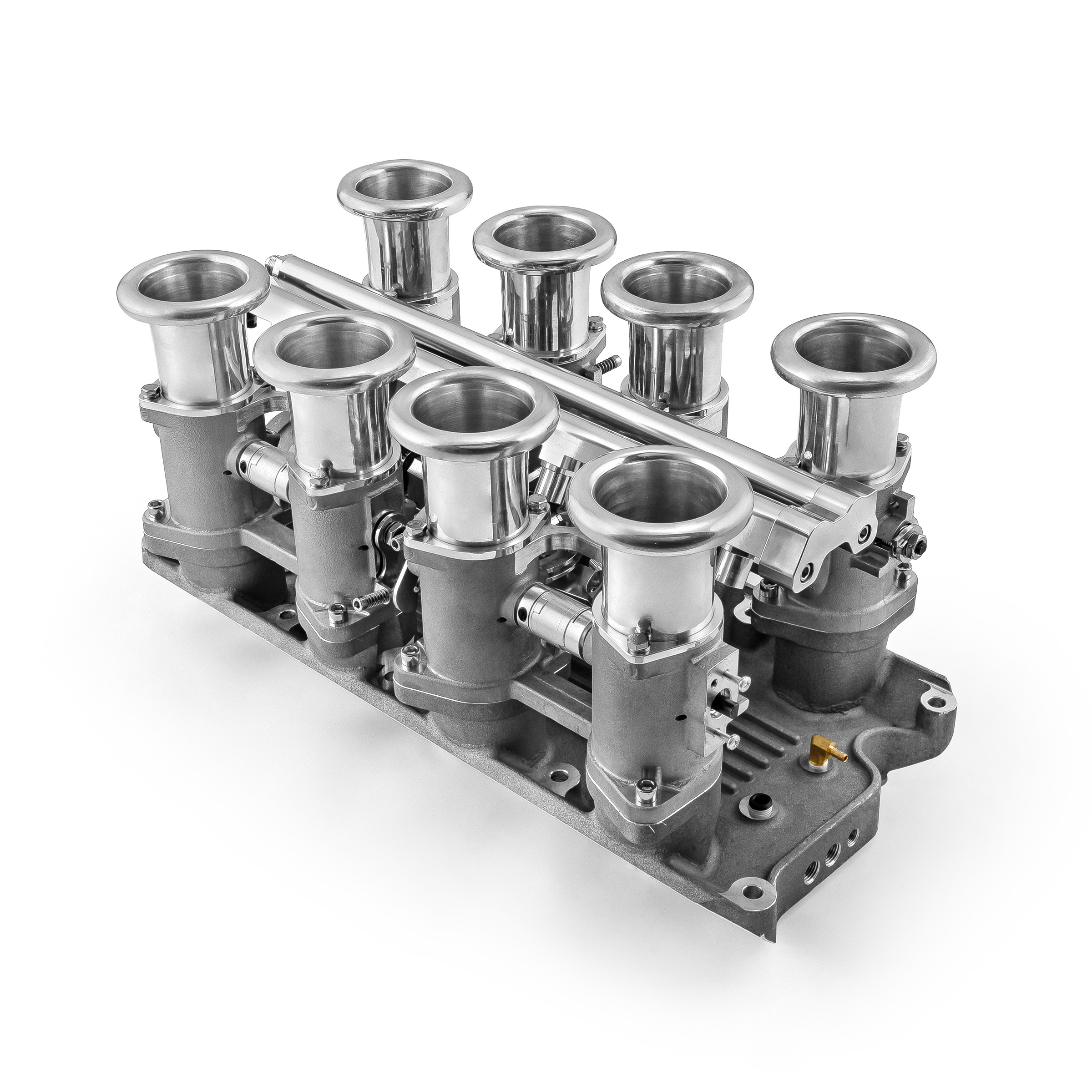 Speedmaster® 1-135-013-02 Ford SB 260 289 302W Downdraft + FiTech Ultra EFI Fuel Injection System [Satin]