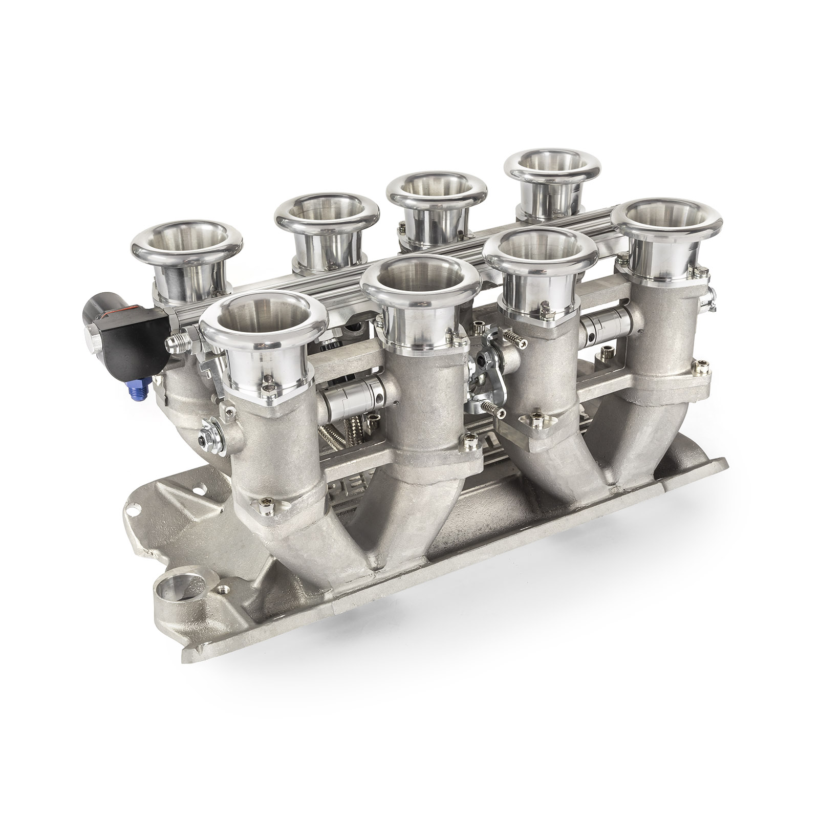 Speedmaster® 1-148-041 Chevy SBC 350 Downdraft EFI Stack Intake Manifold System Complete Satin