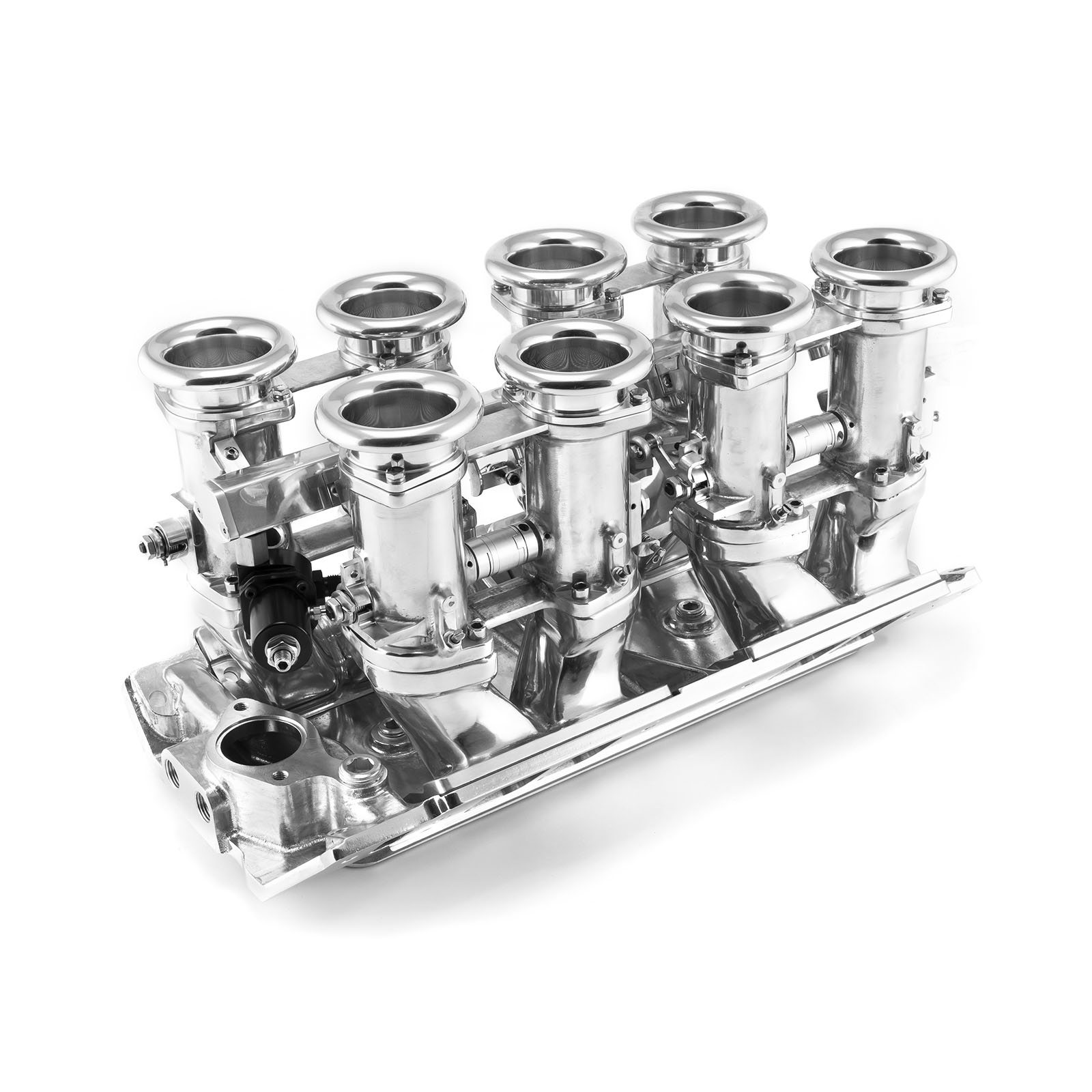 Speedmaster® 1-148-001 Chevy BBC 454 Downdraft 8 Stack EFI Intake Manifold System Complete Polished