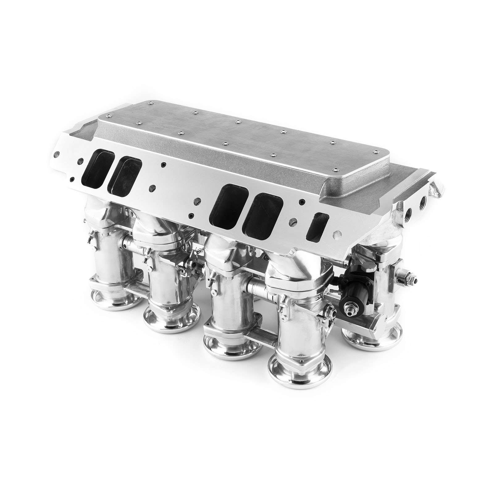 Speedmaster® 1-148-001 Chevy BBC 454 Downdraft 8 Stack EFI Intake Manifold System Complete Polished