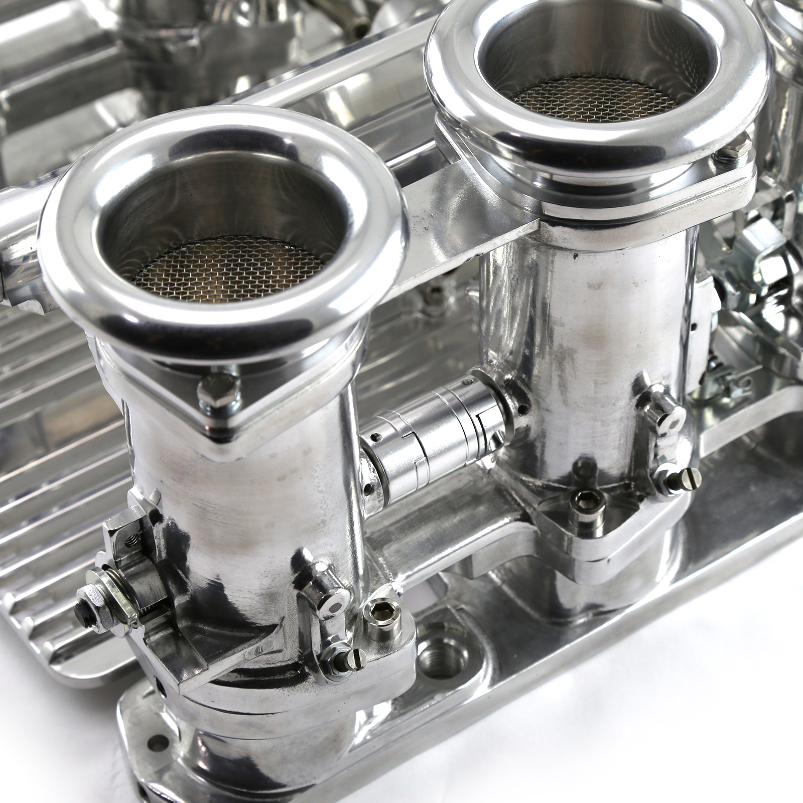 Speedmaster® 1-148-005 Chrysler HEMI 6.1L Downdraft EFI Stack Intake Manifold System Complete Polished