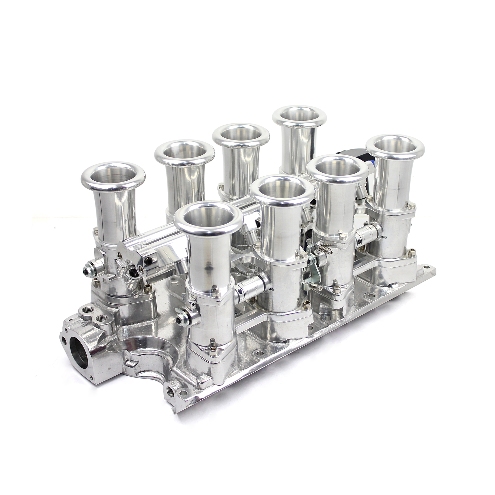 Speedmaster® 1-135-005-02 Ford 351W Windsor Downdraft + FiTech Ultra EFI Fuel Injection System [Polished]