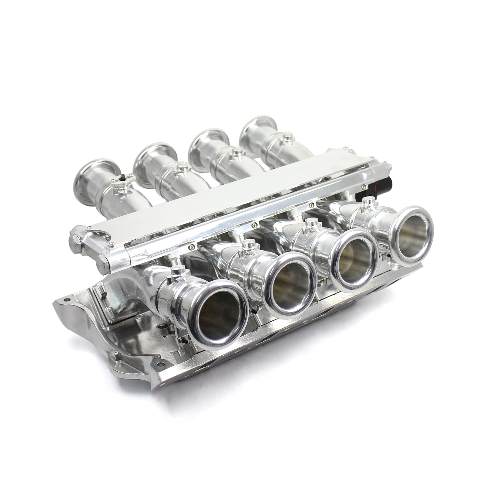 Speedmaster® 1-148-007 Ford 351W Windsor Sidedraft 8 Stack EFI Intake Manifold System Complete Polished