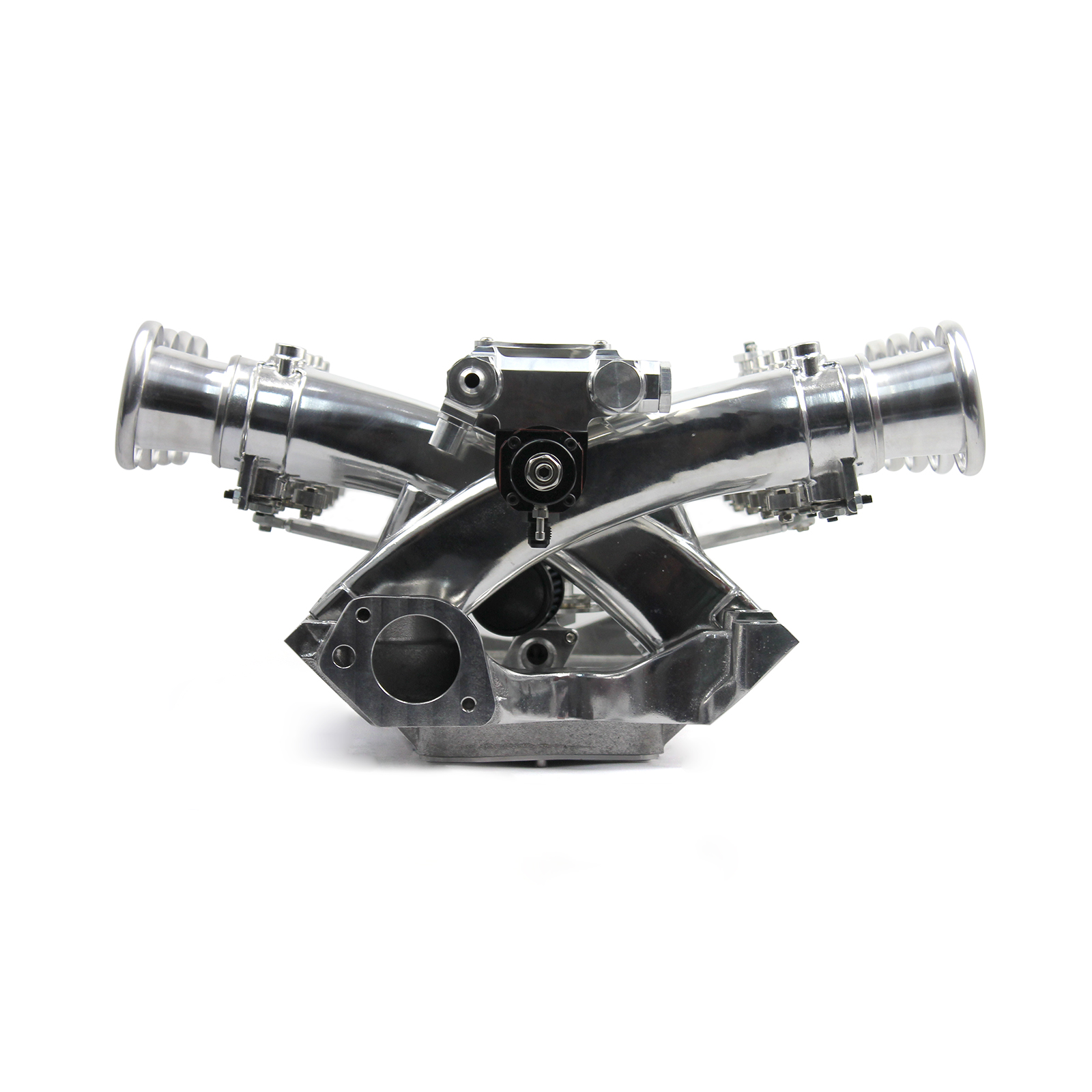 Speedmaster® 1-148-007 Ford 351W Windsor Sidedraft 8 Stack EFI Intake Manifold System Complete Polished