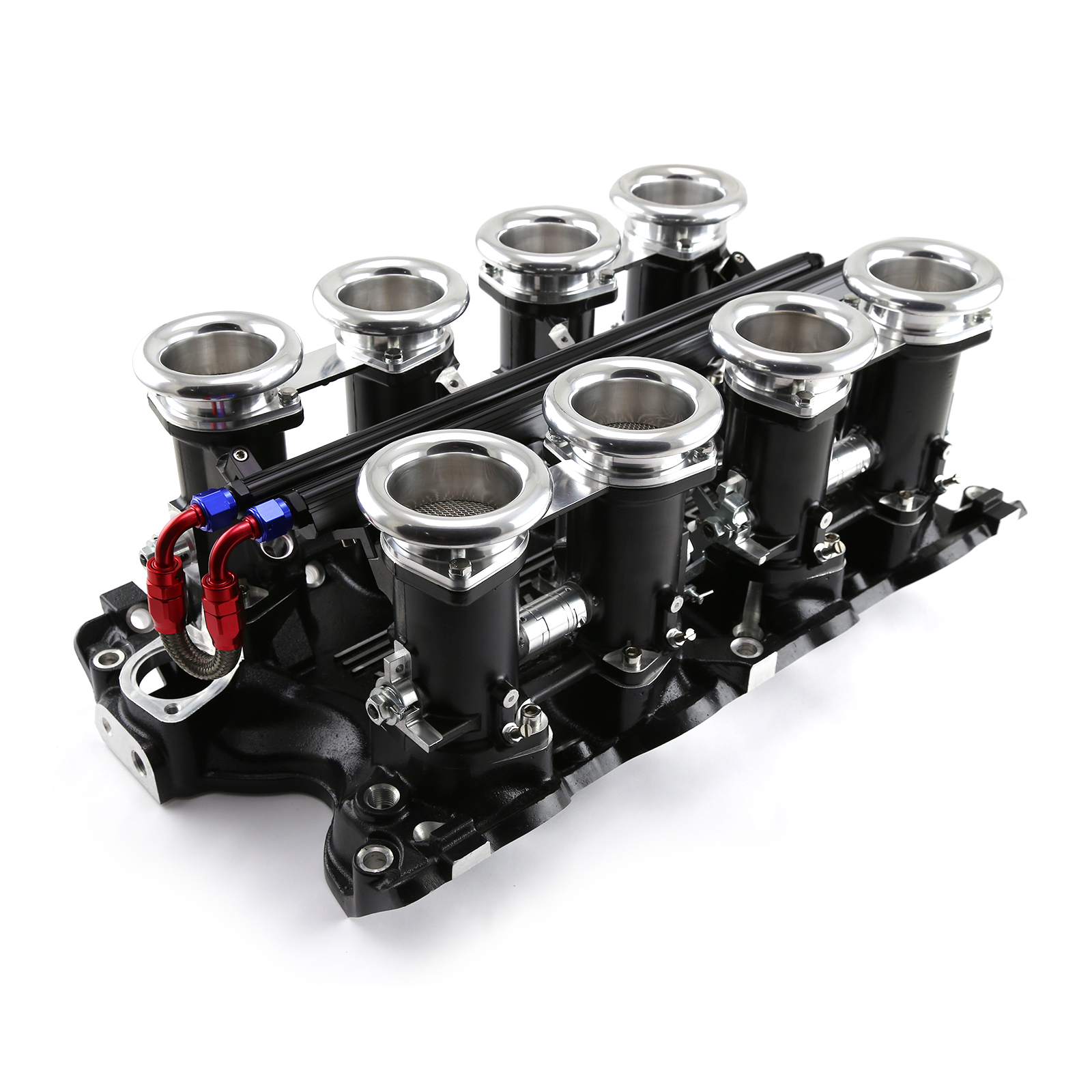 Ford 429 460 Downdraft EFI Stack Intake Manifold System Complete Black