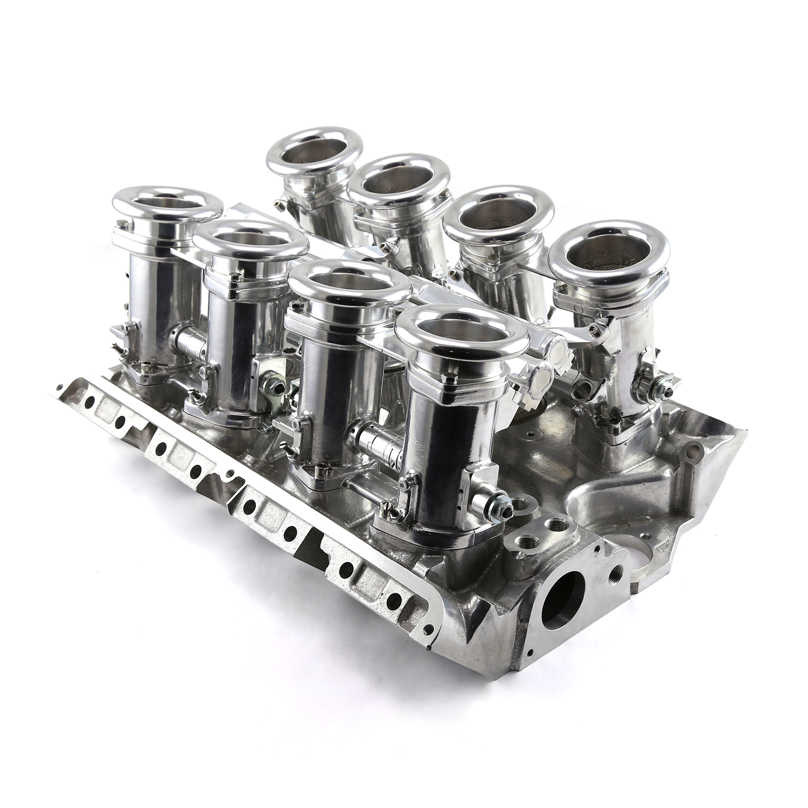 Ford FE 390 427 428 Downdraft EFI Stack Intake Manifold System Complete Polished
