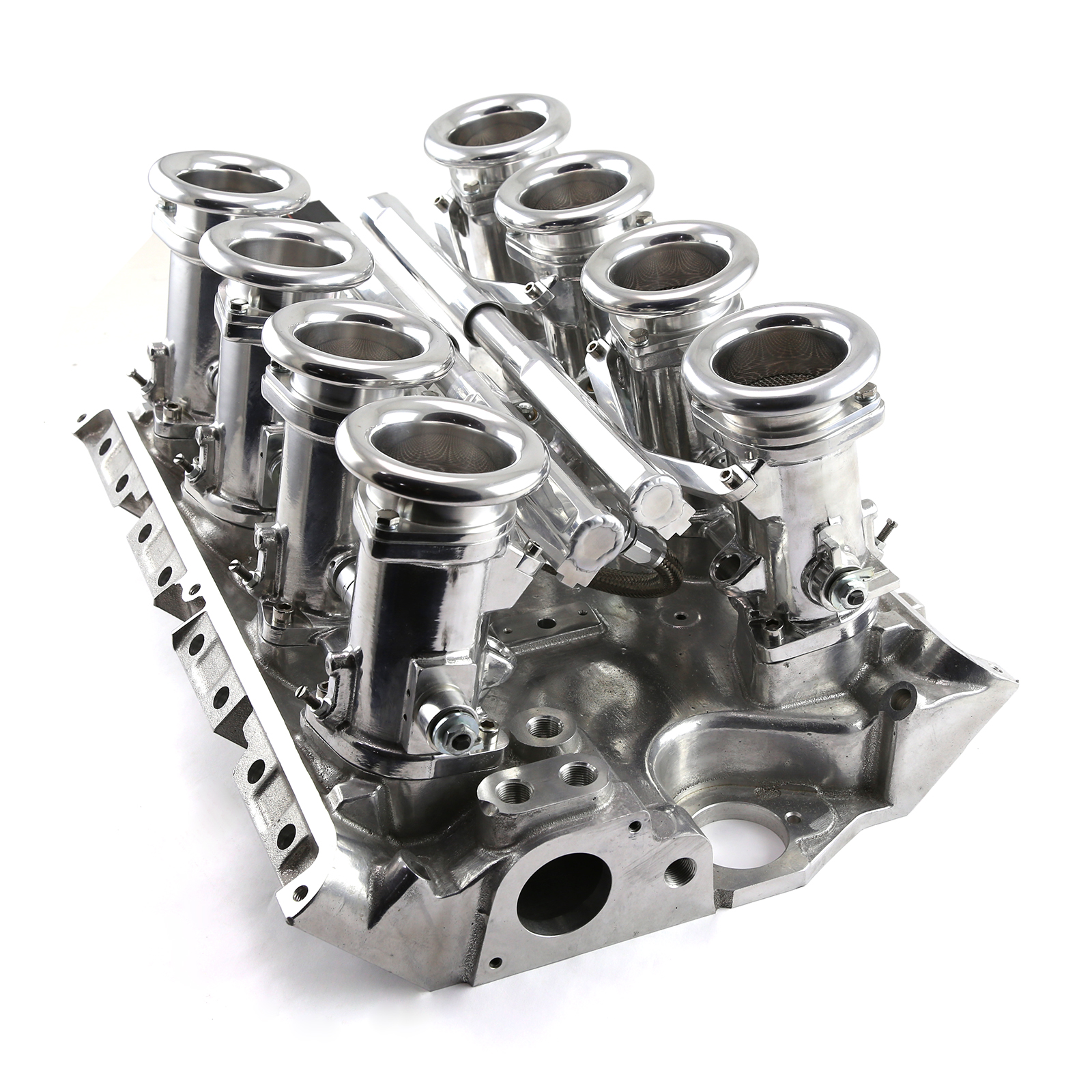 Speedmaster® 1-148-010 Ford FE 390 427 428 Downdraft EFI Stack Intake Manifold System Complete Polished