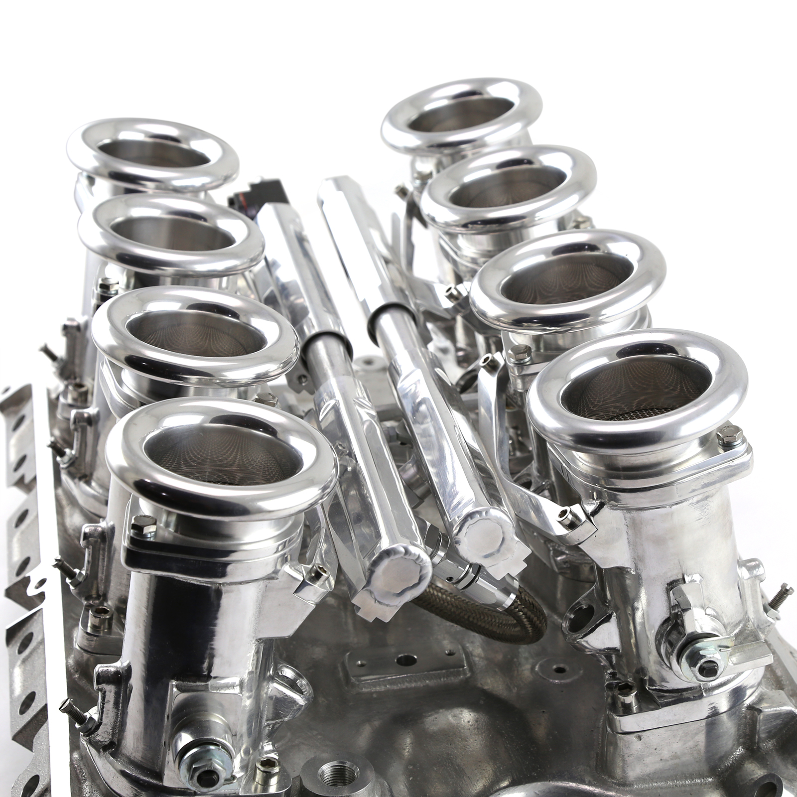 Speedmaster® 1-148-010 Ford FE 390 427 428 Downdraft EFI Stack Intake Manifold System Complete Polished