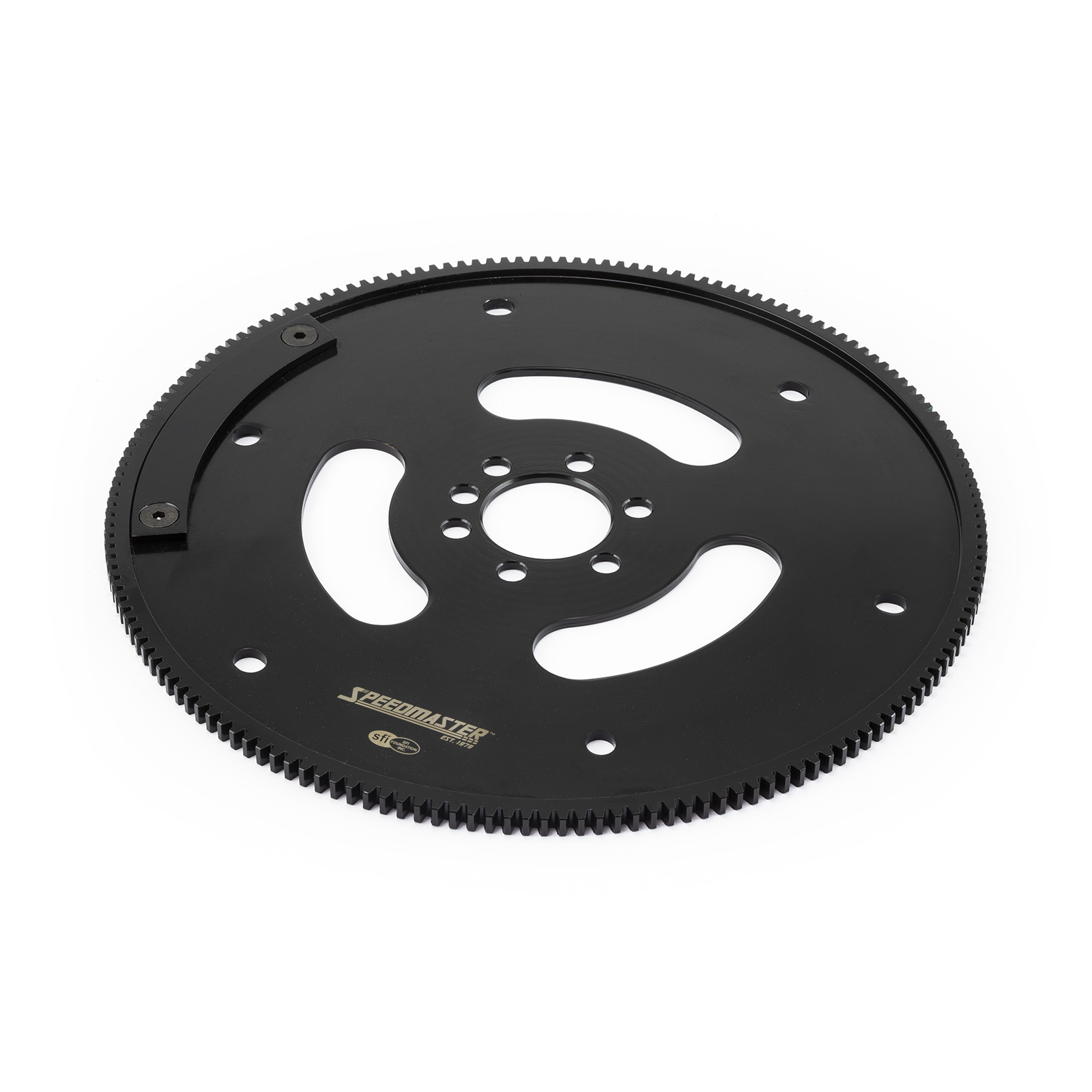 Chevy SBC 350 Late 1PC Rms 168 Tooth DNA® Billet Black Oxide SFI Flexplate