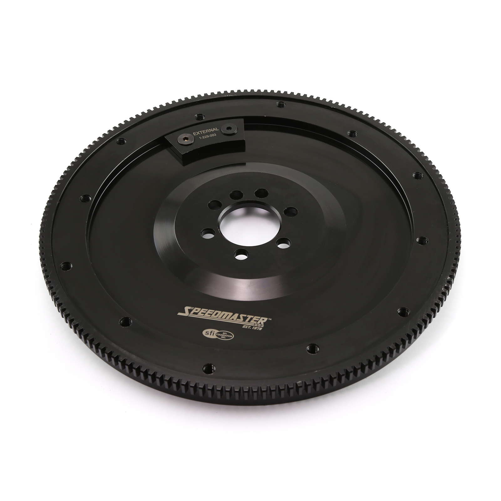 Chevy SBC 350 Late 1PC RMS 11" 168 Tooth DNA® Billet Black Oxide SFI Flywheel