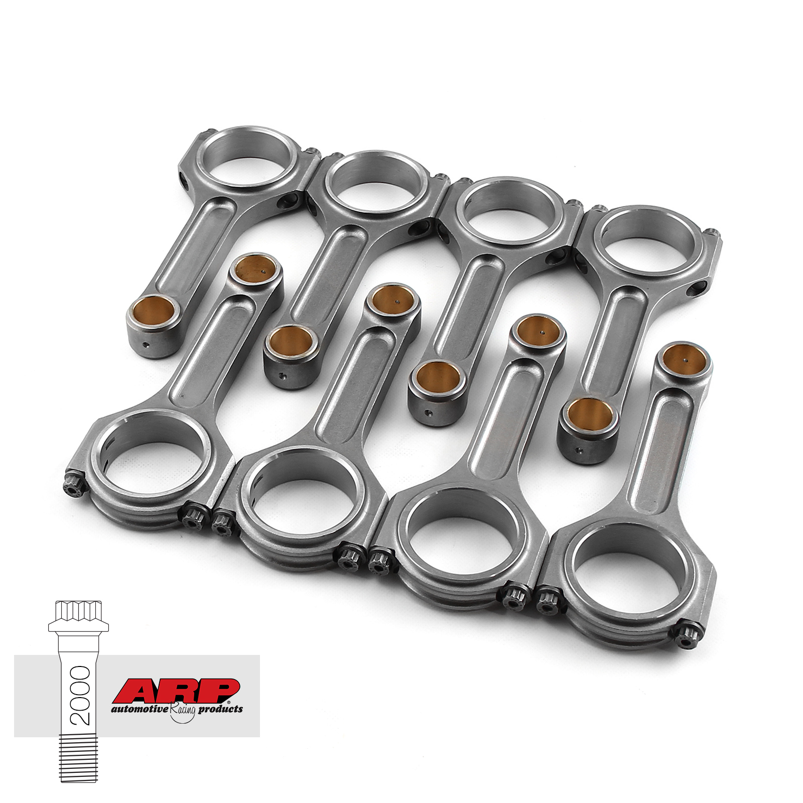 I Beam Pro 5.933" 2.087" .866" 4340 Connecting Rods Ford 4.6L w/ ARP 2000