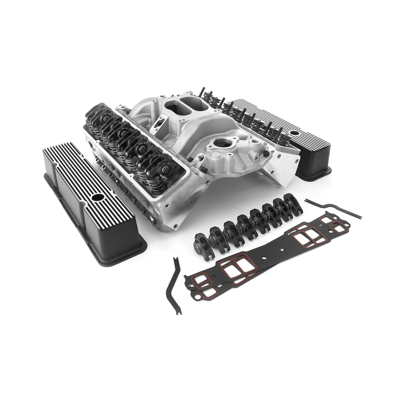 Speedmaster® 1-435-004 Chevy SBC 350 Straight Cylinder Head Top End Engine Combo Kit [Hydraulic Flat Tappet]